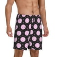 thumbnail image 2 of Sikiie Pink Groovy Disco Ball Mens Pajama Shorts, Lightweight Lounge Pant with Pockets Soft Sleep Pj Shorts for Men4X-Large, 2 of 6