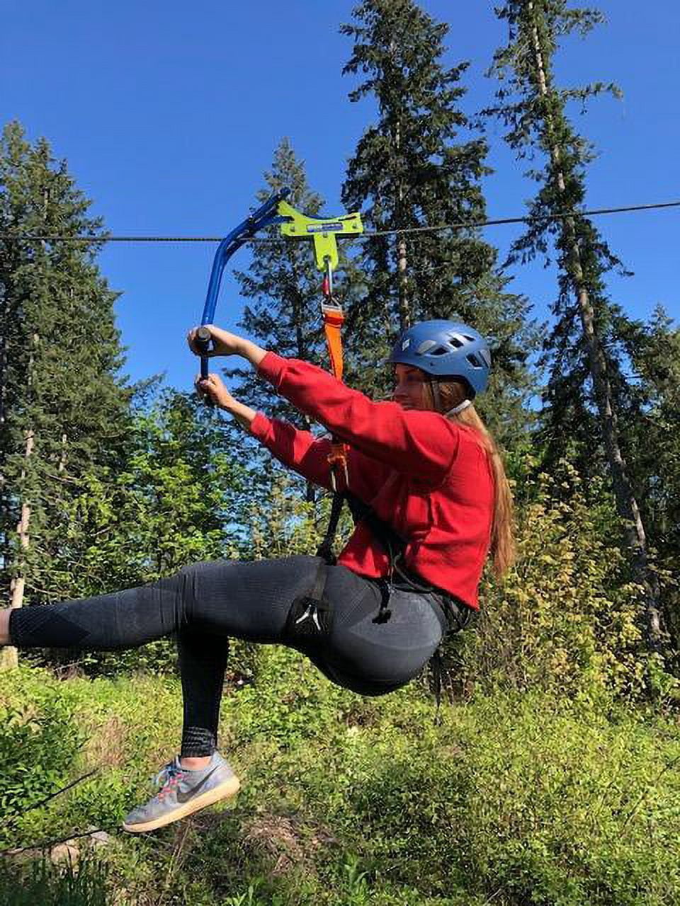Harness, Lanyard and Carabiner zip line package