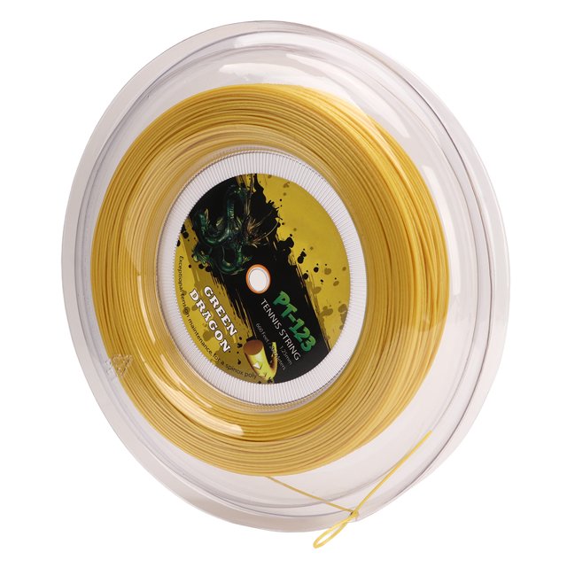 Corde de Raquette de Tennis, Corde de Tennis en Polyester à Double Nervure Réduit les Vibrations de la Raquette pour Adolescent 200M