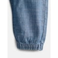 thumbnail image 3 of Wonder Nation Baby Girls Chambray Joggers, Sizes 0-24 Months, 3 of 3