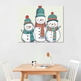 thumbnail image 2 of MLJA Snowman Face Stickers Snowman s Christmas Wall s Snowman Faces s Refrigerator Wall Stickers Window Lovely Snowman Wall Decor Christmas Decorations, 2 of 4