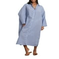 thumbnail image 1 of Robe Chemise pour Femmes à Manches Longues et Col Rabattu à Rayures, 1 of 9