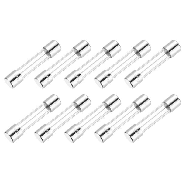 Fusibles de vidrio Uxcell 7A 250V 5x20mm Fusibles de retardo de tiempo Fusibles de acción lenta 10Pcs