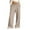 Khaki, variant on Ruyang Wide Leg Sweatpants Girls Baggy Pants Straight Elastic High Waist Pocket Spring Athletic Joggers Sports Trousers
