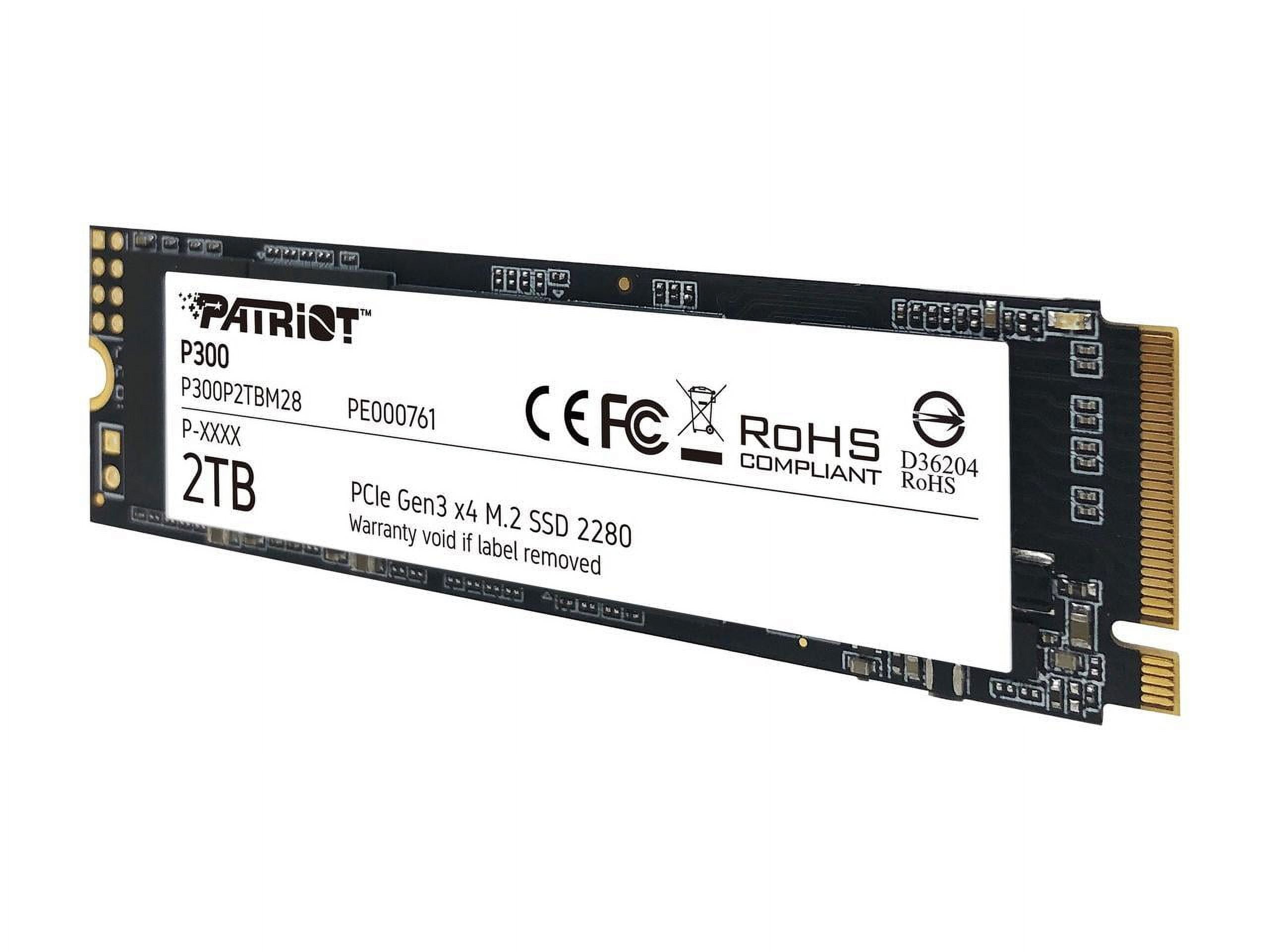 Patriot P300 2TB Internal SSD - NVMe PCIe Gen 3x4 - M.2 2280