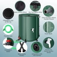 thumbnail image 4 of Collapsible Rain Barrel 53 Gallon Rainwater Collection Storage Tank with Garden Hose, 4 of 8