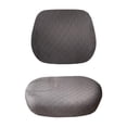 thumbnail image 1 of Funda protectora para asiento de silla giratoria de casa, extraíble y antipolvo para ordenador Cuadros Jacquard Gris, 1 of 8