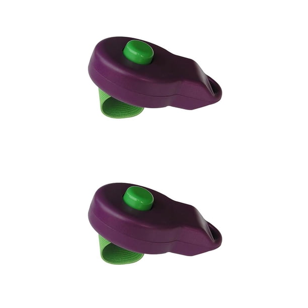 Billuyoard Anillo para entrenamiento de mascotas, dispositivo de entrenamiento de aprendizaje educativo de obediencia interactivo de mano, Violeta 2Conjunto