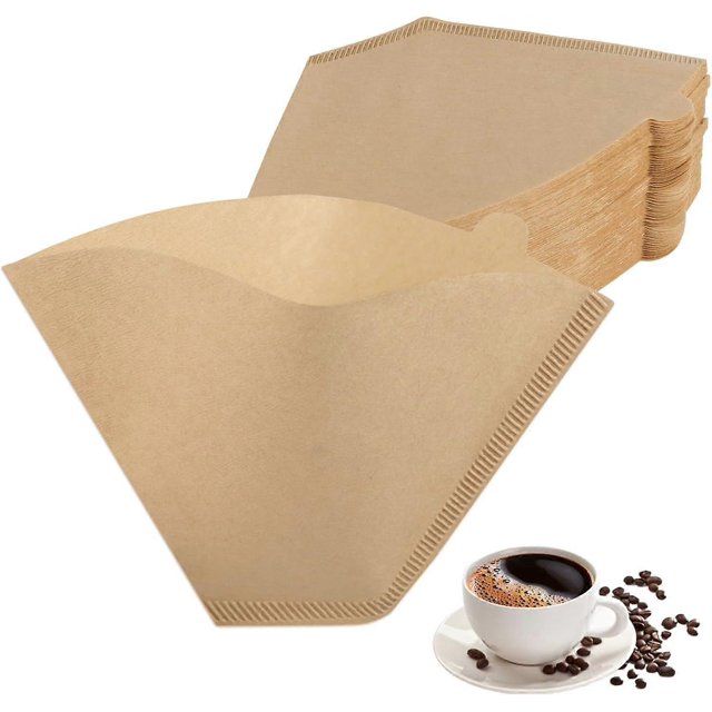 200 PCS #4 Cone Coffee Filter for Ninja Dual Brew Coffee Maker, Disposable 8-12 Cups Coffee Paper Filters Natural Brown Unbleached Coffee Filters for