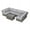 Gray, variant on Living Source International 7-Piece Wicker Outdoor Set with Cushions in Gray