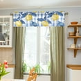 thumbnail image 3 of Yayeee Kitchen Valance Rod Pocket 54" x 18" Living Room Window Curtain, Light Blue Lemon, 3 of 6