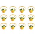 thumbnail image 1 of 12 Piezas de Servilleteros de LimóN, Servilleteros de Verano, Servilletero de Frutas Tropicales, Hebilla Decorativa para Verano, CumpleañOs, Boda, Fiesta, 1 of 5