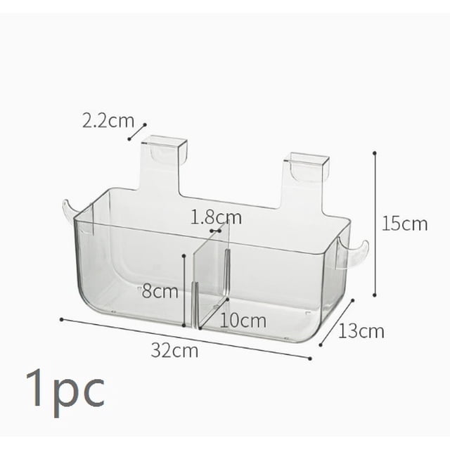 Estante de cocina, caja de almacenamiento sin perforaciones montada en la pared, estante organizador, estante de almacenamiento multifuncional for el hogar