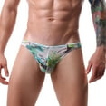 thumbnail image 2 of Bwdbhd Cotton Underwear Men Male Bikini Underpants Enhancing Low Waist Thong Underwear E,S, 2 of 5
