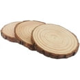 thumbnail image 2 of Unfinished Natural with Tree Bark Wood Slices 10 Pcs 4.2-4.7 inch Disc Coasters Wood Coaster Pieces Craft Wood kit Circles Crafts Christmas Ornaments DIY Crafts with Bark for Crafts Rustic Wedding, 2 of 5
