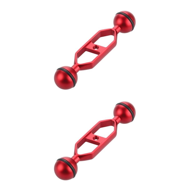 Bearachild 5 7 9 11 pulgadas cabeza de bola doble 1 adaptador de articulación brazo de extensión para abrazadera de mariposa subacuática montaje Type8 NO8