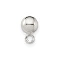 thumbnail image 2 of FB Jewels Sterling Silver Polished Lrg Half Round With Ring Post Earring, 2 of 3