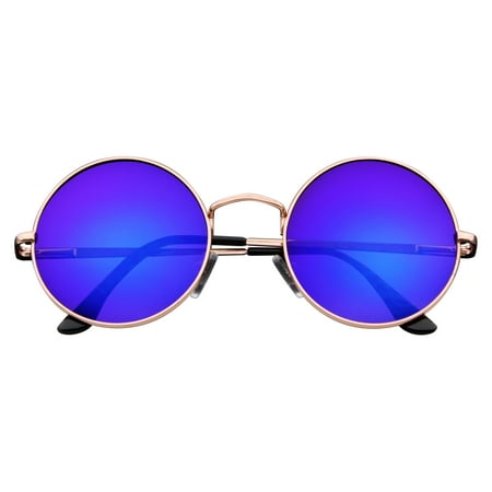 Emblem Eyewear - John Lennon Sunglasses Round Hippie Shades Retro Colored