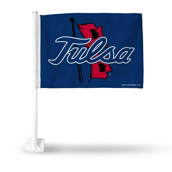 Tulsa Golden Hurricane 11X14 Window Mount 2-Sided Car Flag