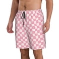 thumbnail image 2 of Fotbe Irregular Plaid Trajes de Baño Estampados para Hombre, Shorts de Verano de Secado Rápido, Ropa de Playa, Bañadores-Small, 2 of 6