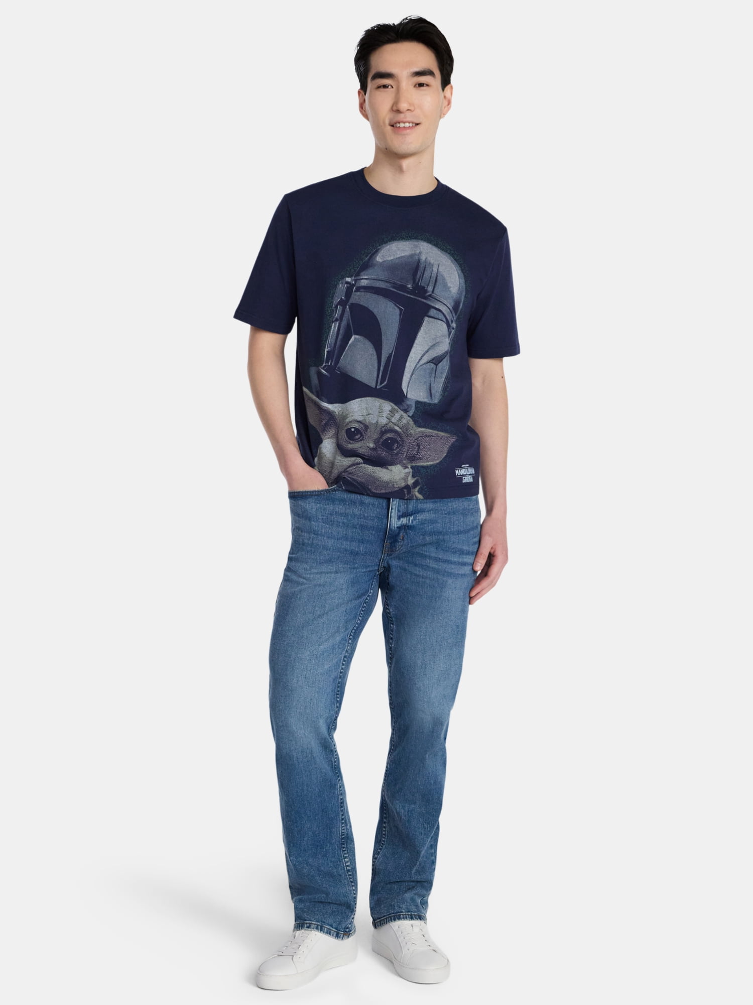 Star Wars The Mandalorian Men's and Big Men's Graphic Tee, Sizes XS-3XL