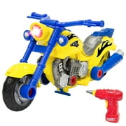 Best Choice Products Kids Toy 20-Piece Assembly Take-A-Part Motorcycle Set W Lights Sound Play Tools by Best Choice Products