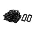 thumbnail image 1 of Unique Bargains 20pcs Black Plastic Bar Slides Buckles for 1.5' Webbing Strap, 1 of 1