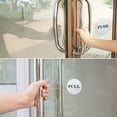 thumbnail image 6 of Uxcell 2 Pcs Push Pull Door Sign Acrylic Self Adhesive Round Sticker In Offices Cafes 2 x 0.1 inch Silver, 6 of 6