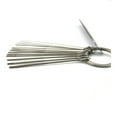 thumbnail image 3 of 1 set Guitar Bridge Saddle Nut Files Set - with Circular Cross Section and Sand Paper Silver & 1pcs Guitar Truss Rod Adjustment Long Wrench For Acoustic Guitar (5MM), 3 of 7
