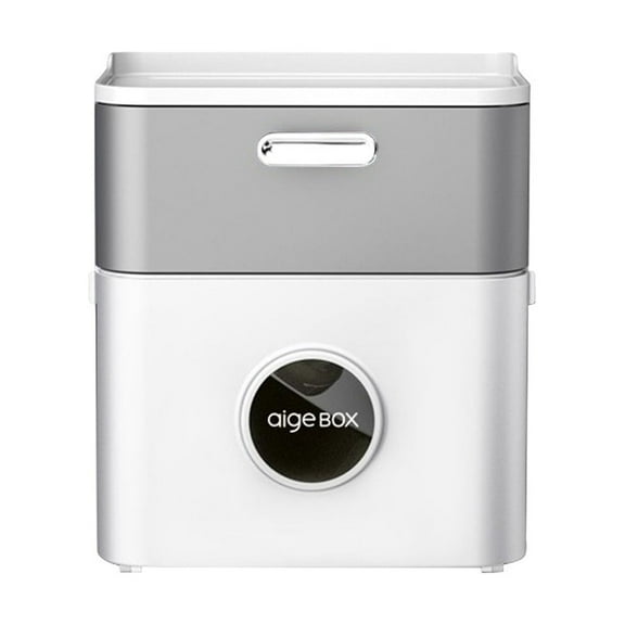 2-in-1 Bathroom Toilet Paper & Wipes Dispenser - Wall-Mounted Holder with Flushable Wipes Storage & Phone Shelf ( White )