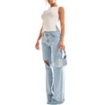 thumbnail image 3 of Liacowi Women Tank Top Summer Sleeveless Split Streetwear Casual Slim Vest Tops, 3 of 5