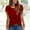 Red, variant on SHITINN Women's Casual Fashion Loose Tassel Sleeves Multicolor Short-Sleeved T-Shirt Cute Short Sleeve Tops for Women Women's Tops, Tees & Blouses Women's Tops