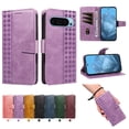 thumbnail image 5 of TECH CIRCLE Classic PU Leather Flip Wallet Case for Google Pixel 7 Pro (6.7", 2022), with 3 Card Slots, Cash Pocket, Stand Function, Detachable Wrist Strap, Shockproof Protective Cover, Purple, 5 of 12