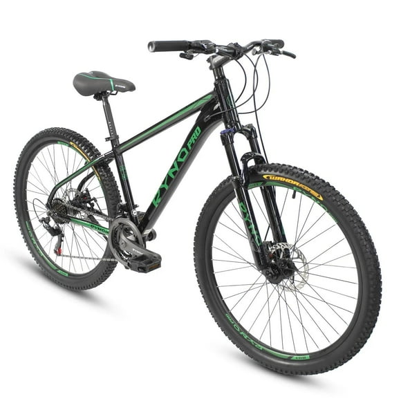 Bicicleta R26 Aluminio 3x7 Vel Freno de Disco Verde Ryno