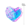 thumbnail image 4 of Iridescent Geometric Heart Lamp 10.6" - Holographic LED Night Light USB Powered, Room Decor for Teen Girls Bedroom, Viral TikTok Christmas Valentine's Day Gift for Her, 4 of 8