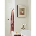 thumbnail image 4 of Amerock Davenport Matte Black Double Prong Robe Hook, 4 of 9