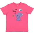 thumbnail image 3 of Inktastic Yara Happy Mothers Day Purple Elephant and Bee Gorgeous Youth T-Shirt, 3 of 5