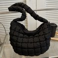 thumbnail image 4 of Bolso Hobo de nube para mujer, Bolso tipo cartera suave de color sólido, Bolso de viaje de gran capacidad, 4 of 8