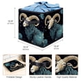 thumbnail image 3 of Aries Constellation Large Capacity Foldable Storage Basket with Handle 10.8"x10.5"x10.6" - Storage Bins, Storage Bin, Storage Box, 3 of 6