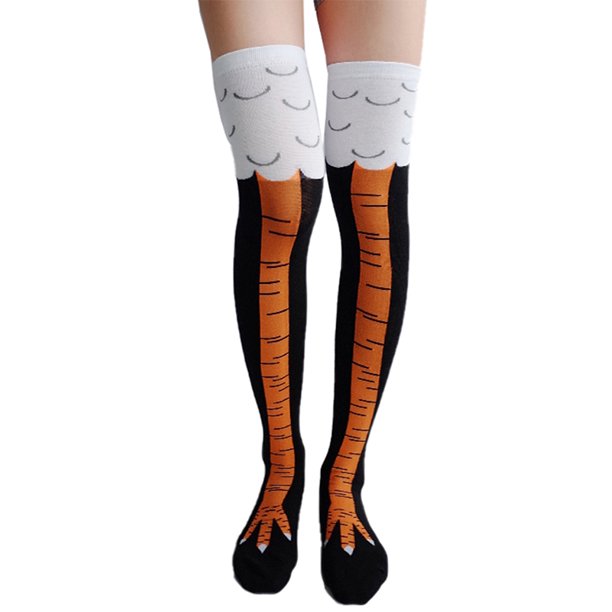 Qtymom Funny Chicken Legs KneeHigh Novelty Socks Funny Gifts Walmart