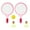 Pink, variant on JZROCKER Children Tennis Racket Set Badminton Racket with Tennis and 2 Shuttlecocks for Kid Boy Girl Beach Game Outdoor Playing