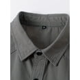 thumbnail image 5 of Men's Cotton Long Sleeve Work Shirt Casual Outdoor Cargo Shirt, 5 of 6