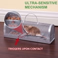 thumbnail image 6 of Deago 2 Pack Galvanized Metal Rat Trap Cage, High Sensitivity Humane Live Catch Mouse Cage with Foot Pedal, Portable Continuous Rodent Catcher for Indoor and Outdoor, 6 of 9
