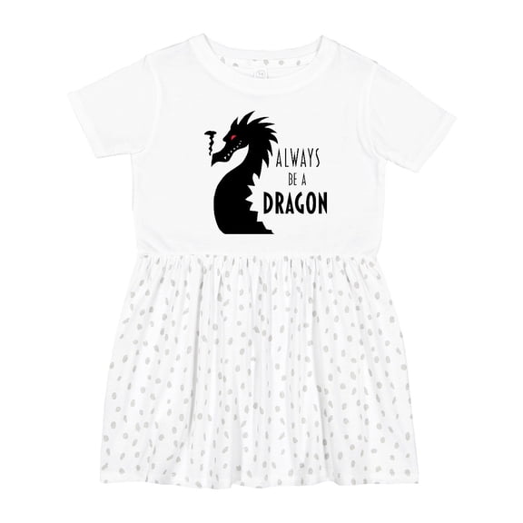 Inktastic Always Be a Dragon Girls Toddler Dress