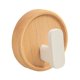 thumbnail image 2 of Gancho de pared adhesivo para llaves, multiusos, resistente y decorativo. Nogal Haya Blanco, 2 of 9