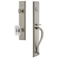 thumbnail image 4 of Grandeur Carr  F Grip Single Cylinder Handleset with Baguette Crystal Interior Knob, 4 of 5