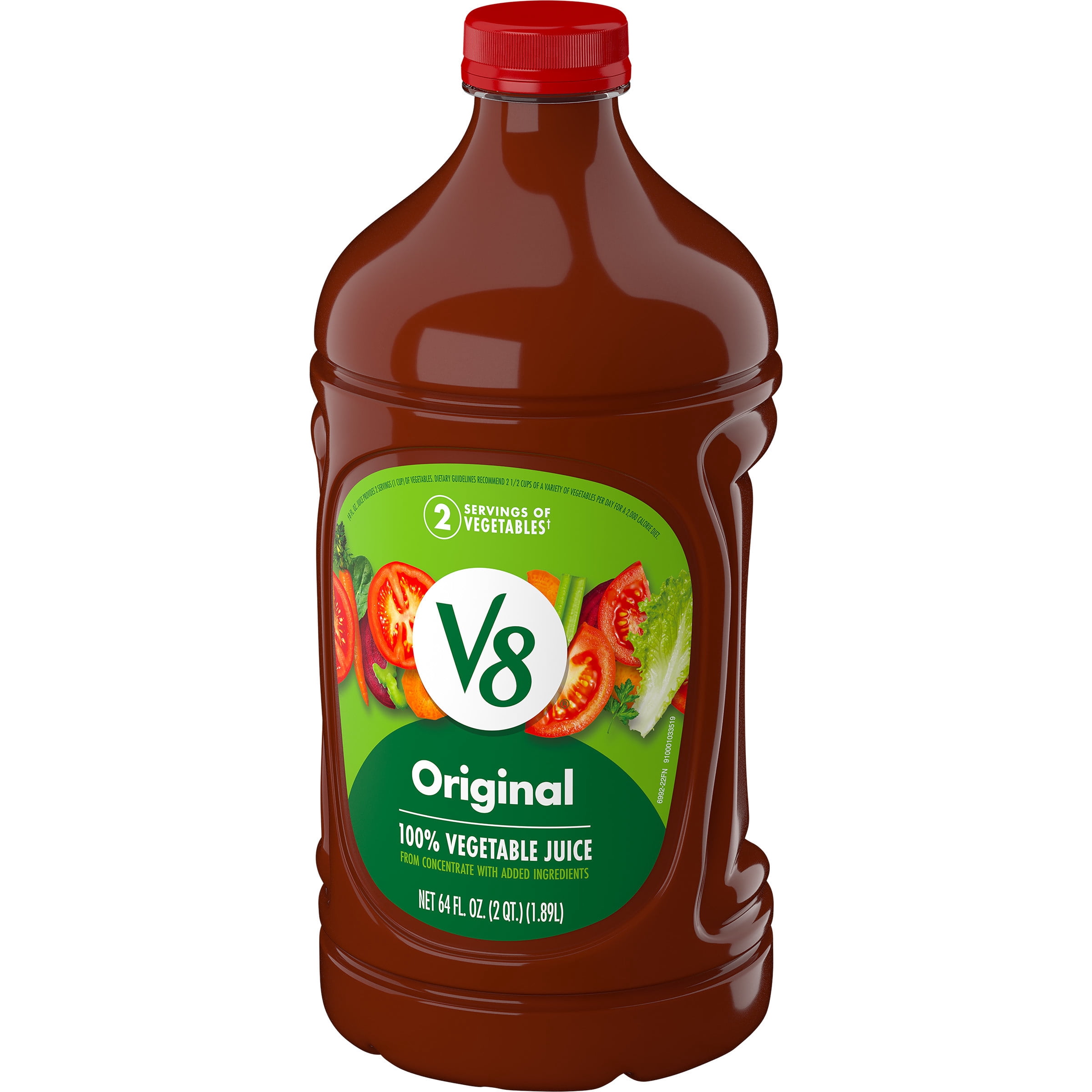 V8 Original 100% Vegetable Juice, 64 fl oz Bottle