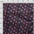 thumbnail image 3 of oneOone Polyester Spandex Black Fabric Asian Suzani Craft Projects Decor Fabric Printed By The Yard 56 Inch Wide, 3 of 5