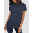 thumbnail image 4 of Womens Loose Fit Tshirts Short Sleeve Summer Tops Casual Workout Yoga Tunic T Shirts Tops, 4 of 6