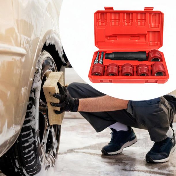 Herramientas de limpieza de sementales de ruedas automotrices Ruedas de ruedas Cleaner Herramienta de limpieza de rejuvenecimiento para vehículos